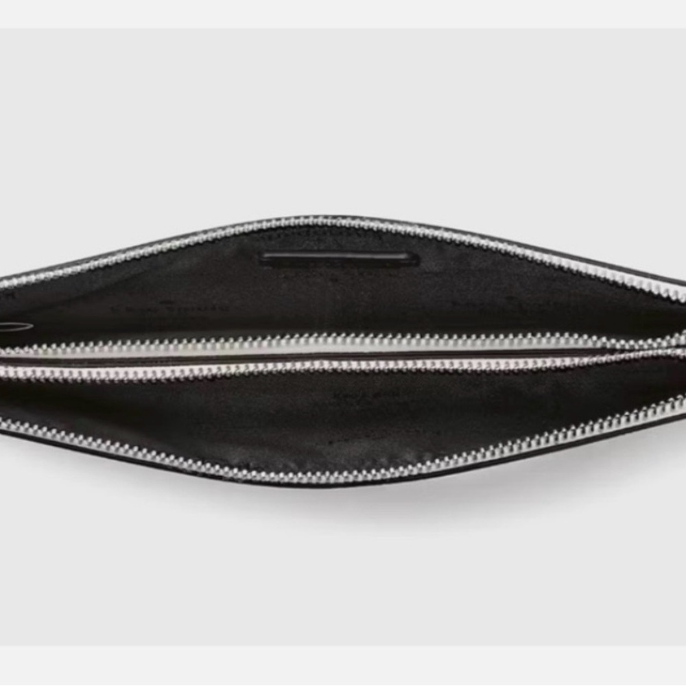 Kate Spade Madison Double Zip Wristlet Saffiano Leather Platinum Grey Multi - Picture 3 of 10